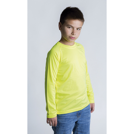 T-shirt Technique 100% polyester Manches Longues Enfant ACQUA ROYAL