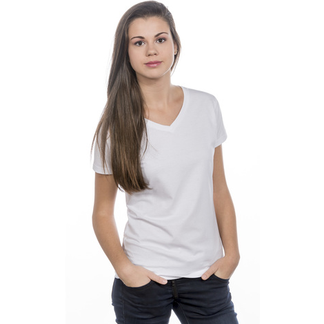 T-shirt V-NECK Women  160 Coton Peigné NO LABEL