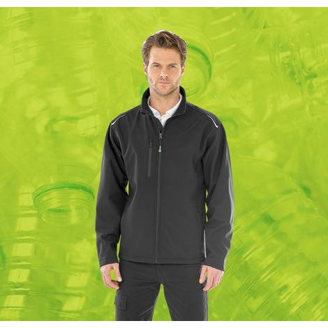 Recycled 3-Layer Printable Softshell Jacket-RESULT GENUINE RECYCLED