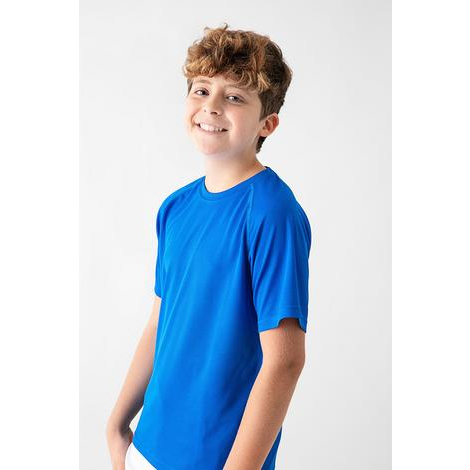 T-shirt 100% Polyester ECOTEX Enfant-Acqua Royal