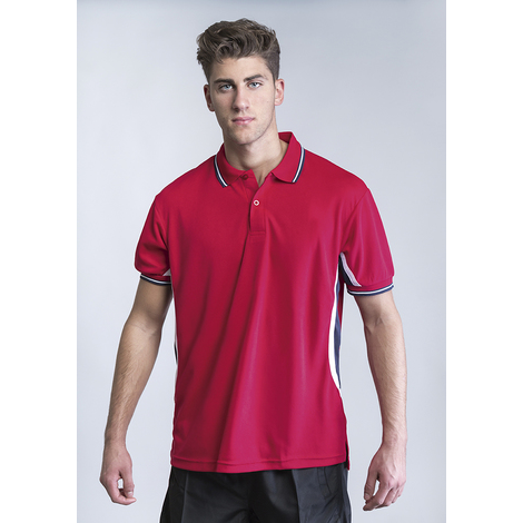 Polo technique MASTER Manches courtes 100% polyester ACQUA ROYAL