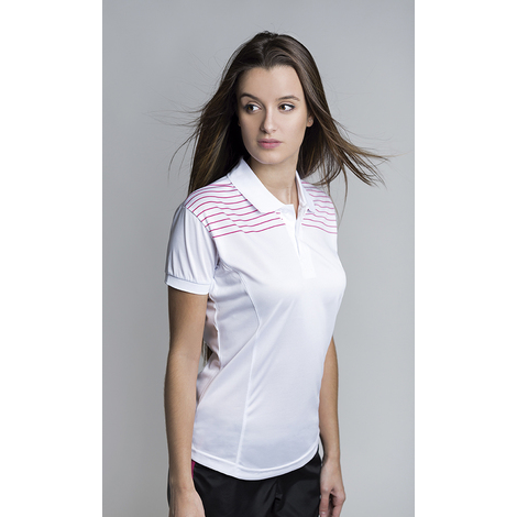 Polo technique ALMA Femme 100% polyester ACQUA ROYAL