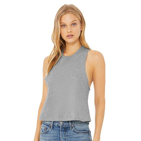 Womens Racerback Cropped Tank-BELLA&CANVAS