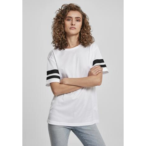 Ladies Mesh Stripe T-shirt-BUILD YOUR BRAND