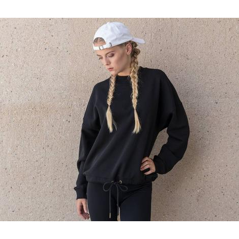 Ladies Oversize Crewneck-BUILD YOUR BRAND