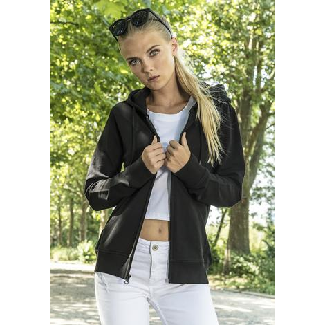 Ladies Terry Zip Hoody-BUILD YOUR BRAND