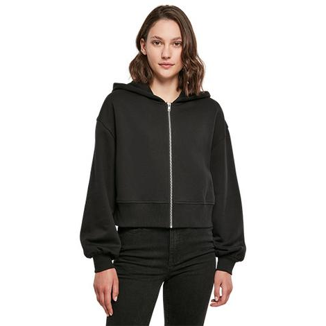 Ladies Short Oversized Zip Jacket