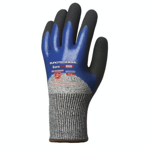 Gants EUROCUT N505 HPPE cut D dble end. nit paume+3/4 dos -COVERGUARD EUROTECHNIQUE