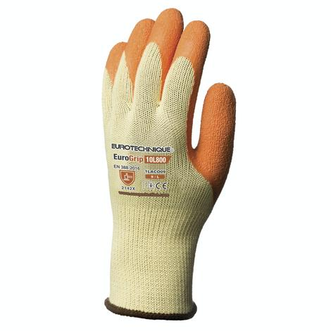 Gants EUROGRIP 10L800 tricot 10G paume latex adhérisé -COVERGUARD EUROTECHNIQUE