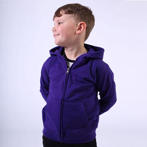 Kids Comfort Cut Zip  Hoodie-COTTONRIDGE