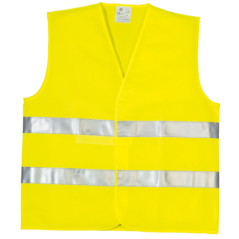 gilet r/éfl/échissant de Gilet de s/écurit/é anti-transpiration respirant en fibre de polyester Fluorescent Yellow-M Code