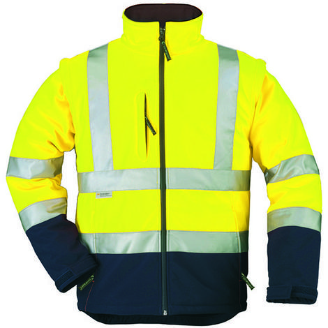 Veste Softshell manches amovibles STATION COVERGUARD HI-VIZ