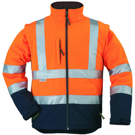 Veste Softshell manches amovibles STATION COVERGUARD HI-VIZ