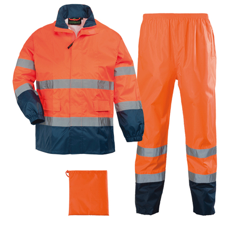 Ensemble de pluie 150D Navy COVERGUARD HI-VIZ