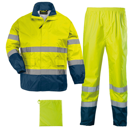 Ensemble de pluie 150D Navy COVERGUARD HI-VIZ