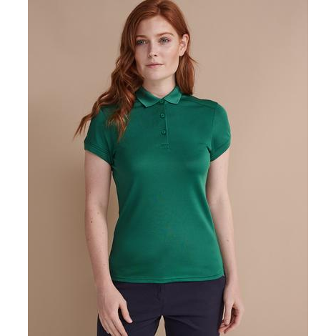 Ladies Stretch Polo Shirt + Wick Finish-HENBURY