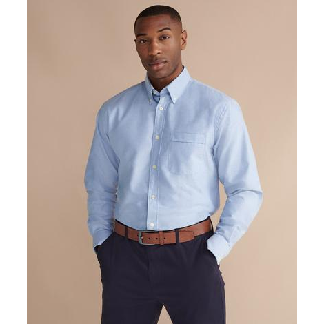 Chemise Oxford classique à Manches Longues Homme-HENBURY