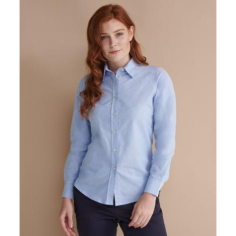 Chemise Oxford classique à Manches Longues Femme-HENBURY