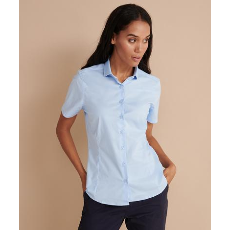 Chemise stretch à manches courtes Femme-HENBURY