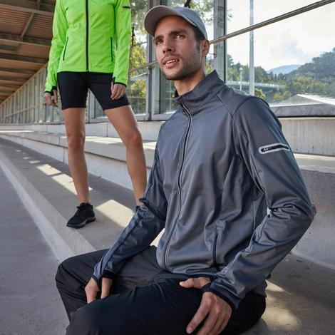 Mens Sports Softshell Jacket-JAMES NICHOLSON