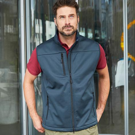 Men S Softshell Vest-JAMES NICHOLSON