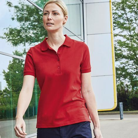 Polo Workwear Bio Femme Manches Courtes-JAMES NICHOLSON