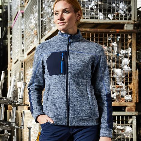 Ladies' Structure Fleece Jacket-JAMES NICHOLSON