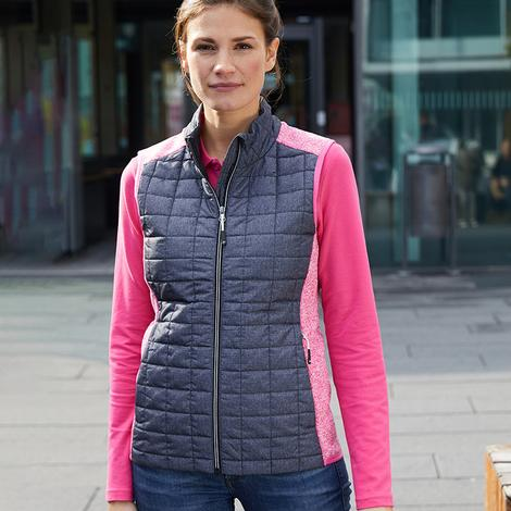 Ladies Knitted Hybrid Vest-JAMES NICHOLSON