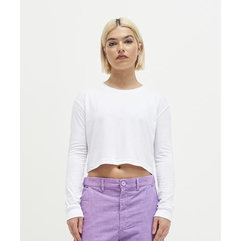 Women´s Long Sleeve Cropped T-AWDIS Just Ts