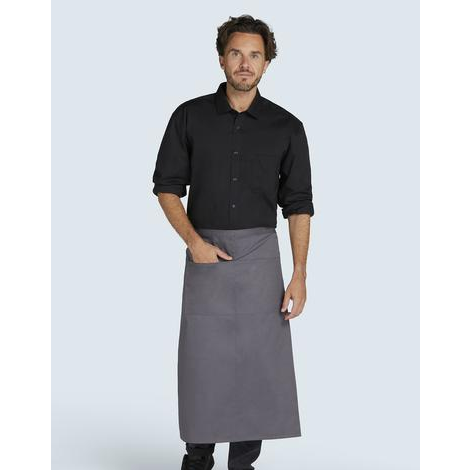 ROME - Medium Length Bistro Apron WITH pocket-SG BISTRO