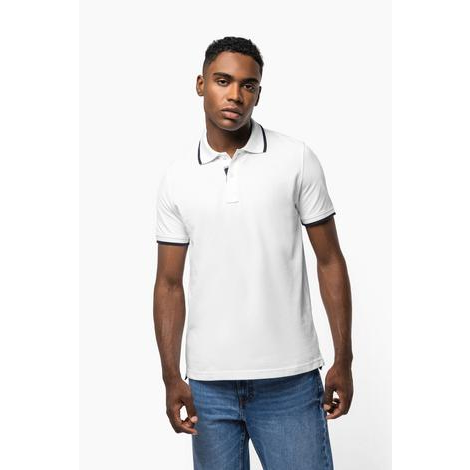 Polo Homme Manches Courtes avec liseré 220 KARIBAN