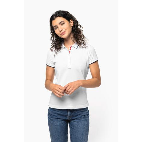 Polo Femme Manches Courtes avec liseré 220 KARIBAN