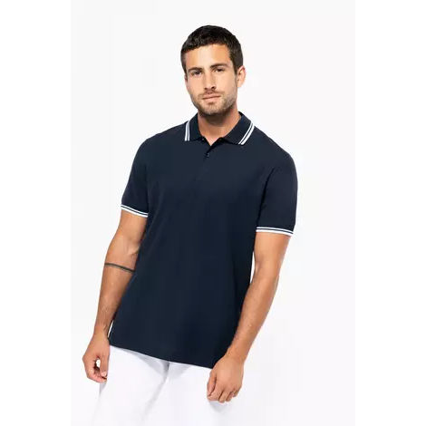 Polo homme manches courtes à rayures