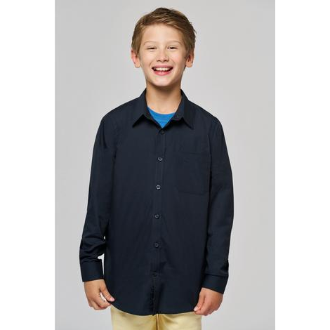 Chemise popeline Manches Longues Enfant 125 KARIBAN