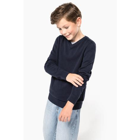 Pull col V enfant-KARIBAN