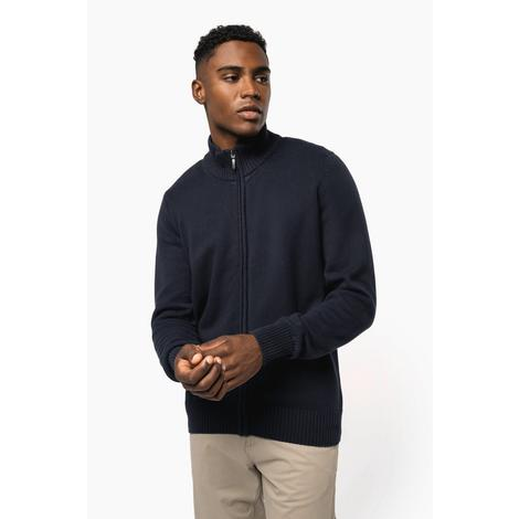 Cardigan Homme zippé 100 % coton 425 KARIBAN