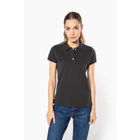 Polo vintage manches courtes femme-KARIBAN VINTAGE