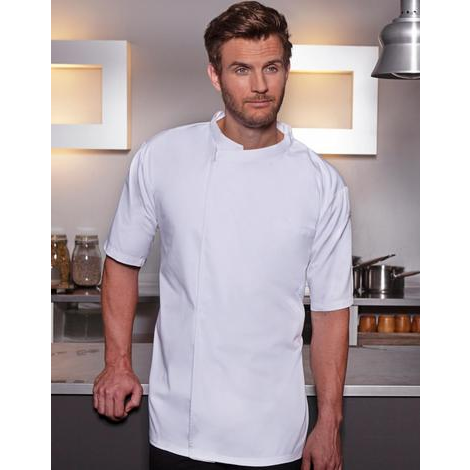 Chemise de cuisine manches courtes à enfiler Basic-KARLOWSKY