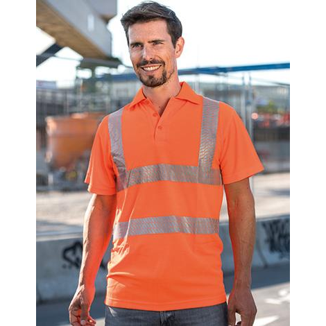 Hi-Viz Broken Reflective Polo Shirt EN ISO 20471-KORNTEX