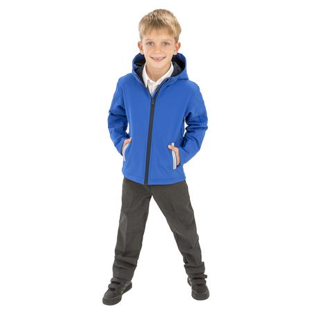 Veste softshell à Capuche  bicolore Enfant TX Performance RESULT CORE