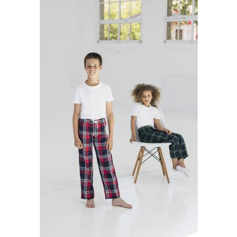 Kids's Tartan Lounge Trousers-SF MINI