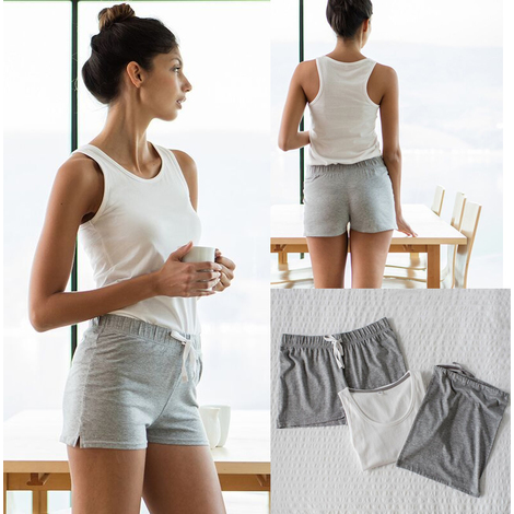 Pyjama Short Femme (dans un sac)-TOWEL CITY