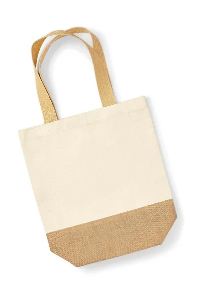 WM450 - JUTE BASE CANVAS SHOPPER - Image 1