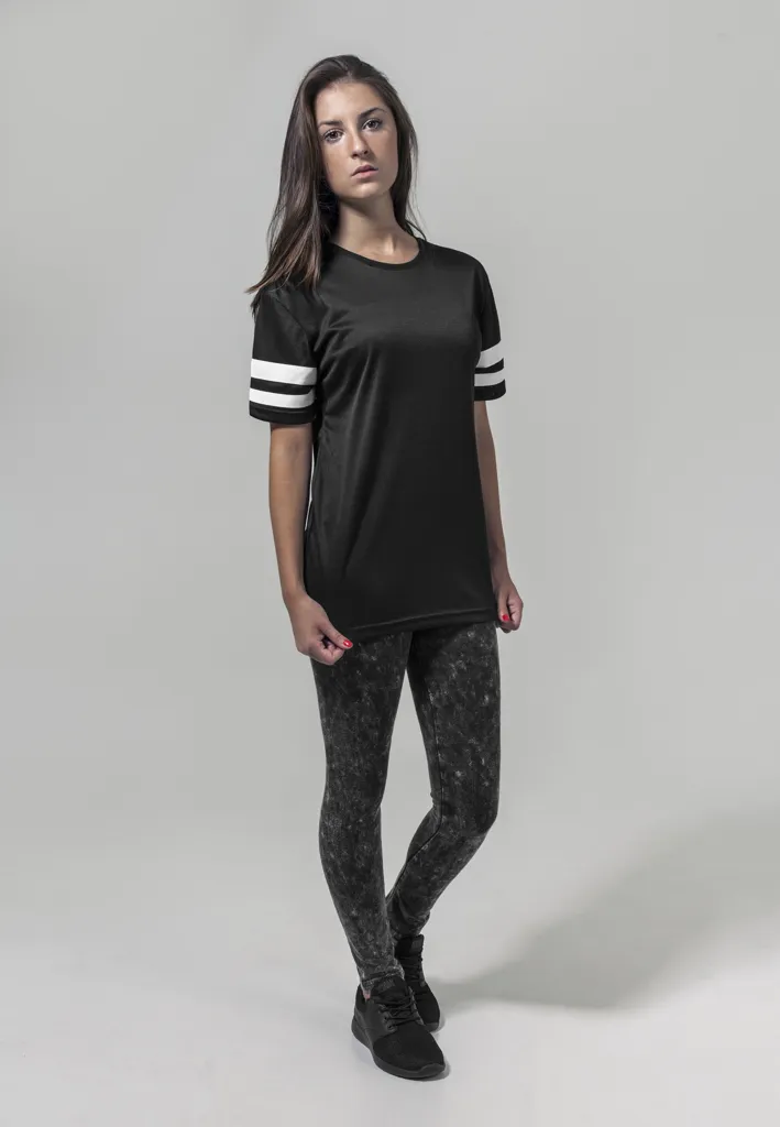 BY033 - Ladies Mesh Stripe Tee - Image 1