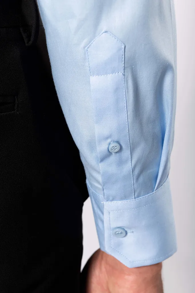 K522 - Chemise ajustée manches longues sans repassage  - Image 1