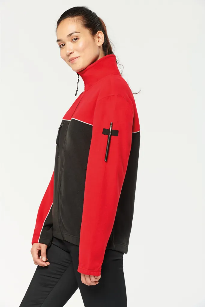 WK904 - Veste micropolaire bicolore écoresponsable-WK - Image 2