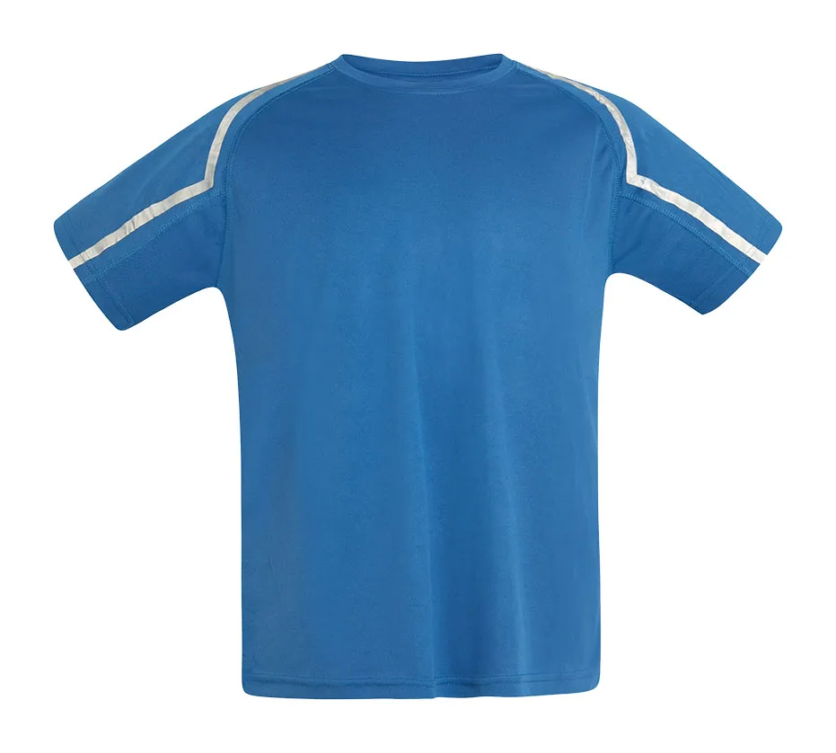 T-shirt 100% polyester REFLECTANTE ACQUA ROYAL