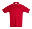Polo Enfant Sportm. courtes 100% polyester ACQUA ROYAL