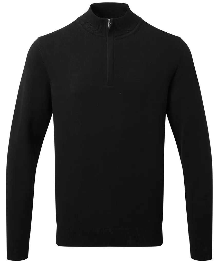 Pull homme zip 1/4