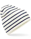 Original Deep Cuffed Striped Beanie-Beechfield